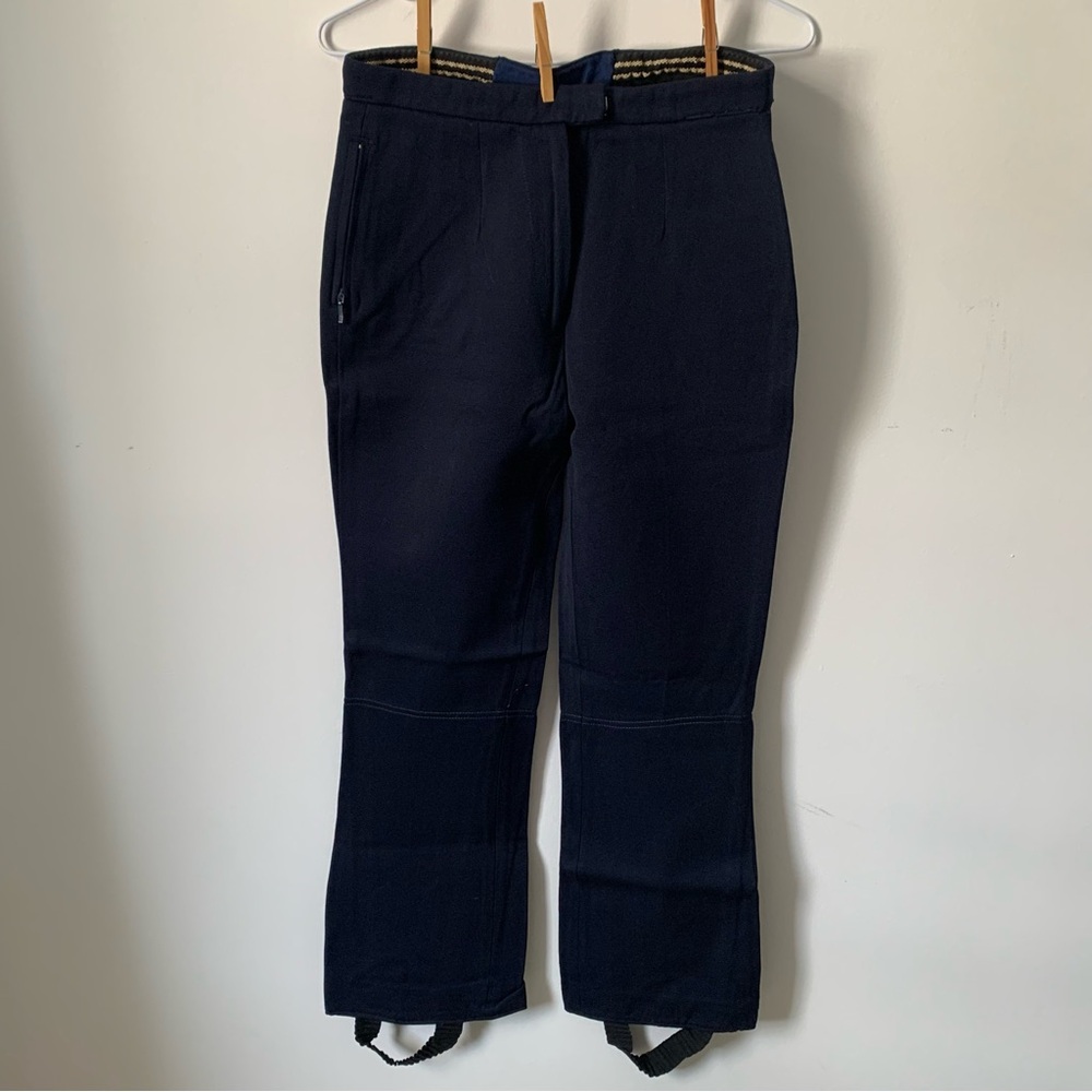 Vintage | Horse riding pants with stirrups | Navy | Junior size
